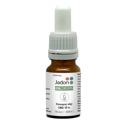 JADON Oil drops konopný olej CBD 10% 10 ml