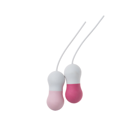 LADY DREAMS Venušiny kuličky set - Pisces růžová/bílá 2 ks