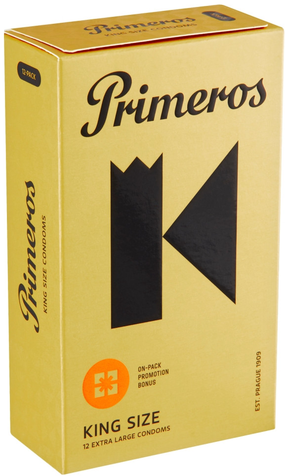 Primeros King Size extra velké kondomy 12 ks