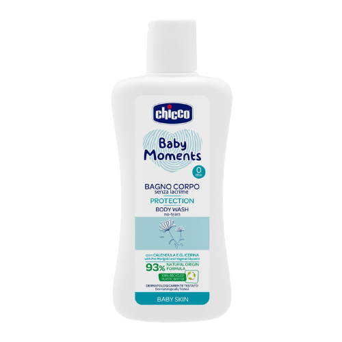 Chicco Šampon na tělo Baby Moments Protection 93 % přírodních složek 200 ml