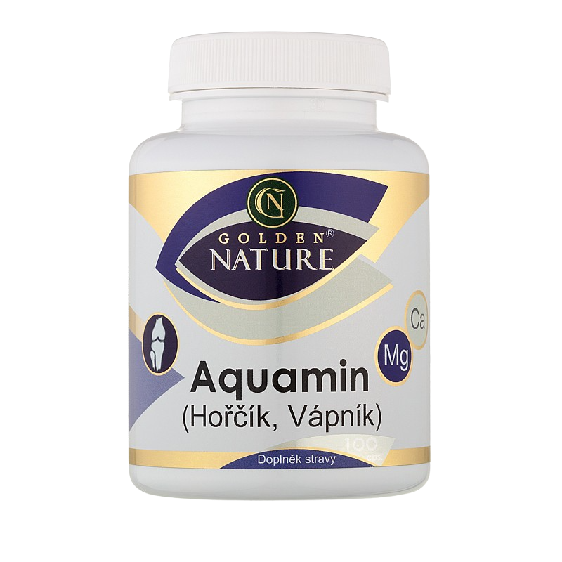 GOLDEN NATURE Aquamin (Vápník+Hořčík) 100 kapslí