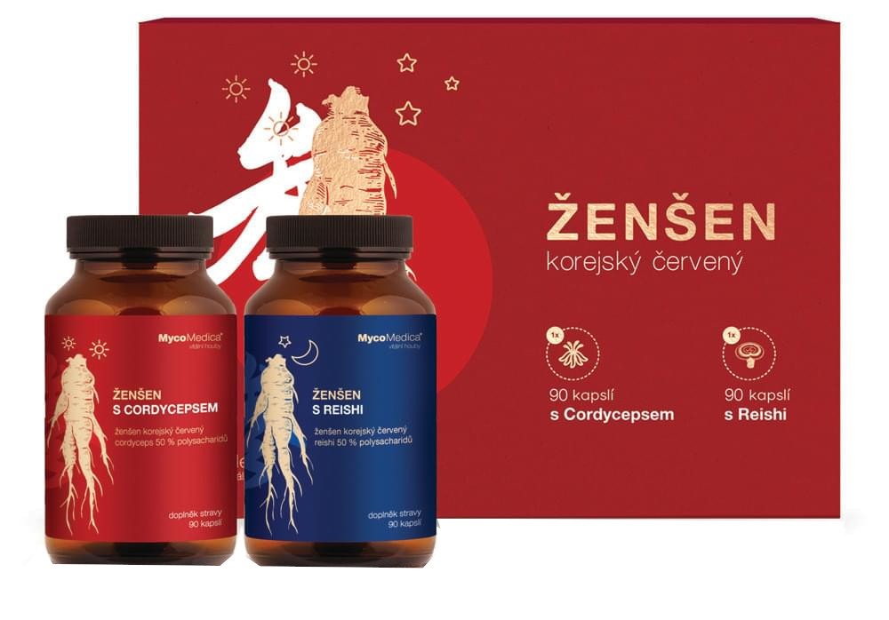 MYCOMEDICA Korejský ženšen pravý 2 x 90 kapslí