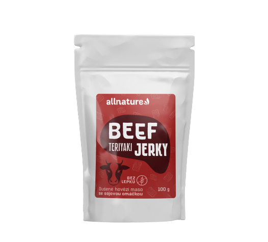 Fotografie Allnature BEEF Teriyaki Jerky 100 g