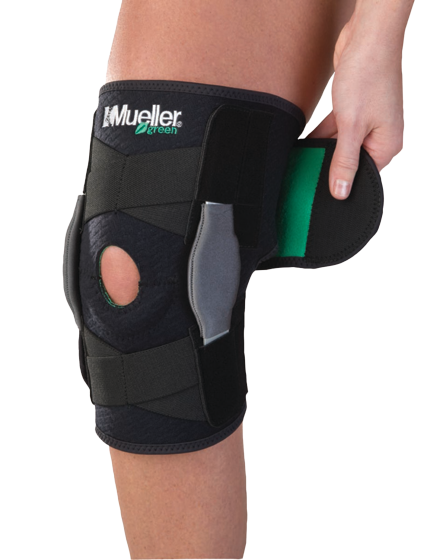 MUELLER ® Green, Adjustable Hinged Knee Brace, ortéza na koleno, uni