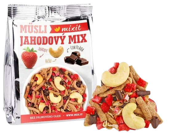 Fotografie MIXIT Jahodový mix do kapsy 60 g