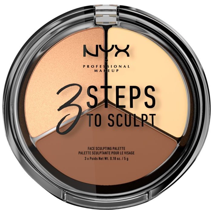 E-shop NYX Professional Makeup Professional Makeup 3 Steps to Sculpt Konturovací paletka - odstín Light 5 g