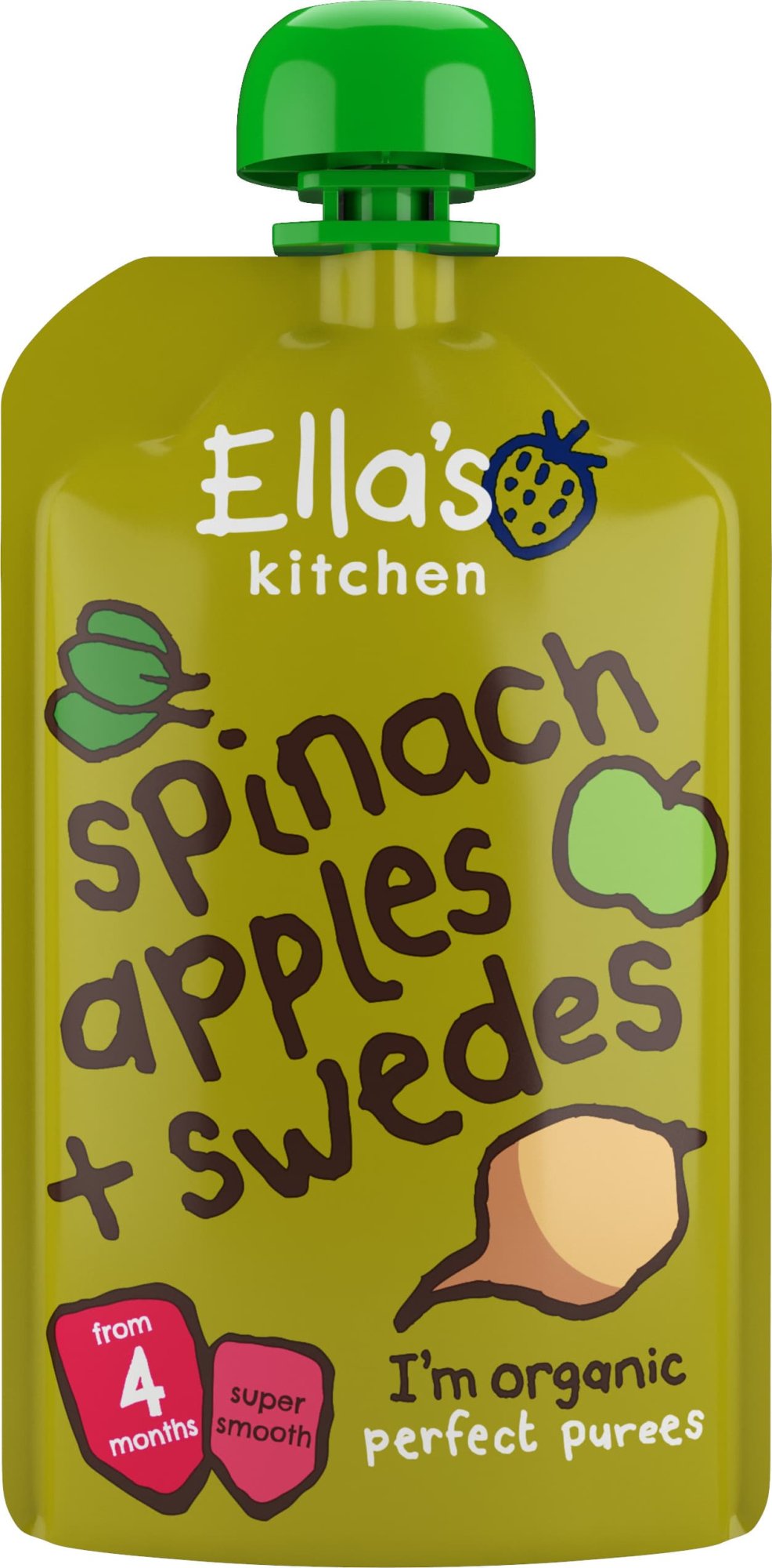 E-shop Ella's Kitchen BIO Špenát jablko a tuřín 120 g