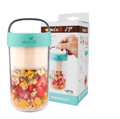 Fotografie Mixit 2go – svačinový box, mintový