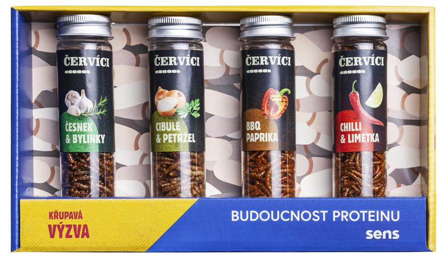SENS Kořenění červíci dárkový set 4 chutí