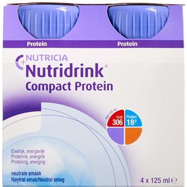 NUTRIDRINK Compact Protein s neutrální příchutí 4 x 125 ml