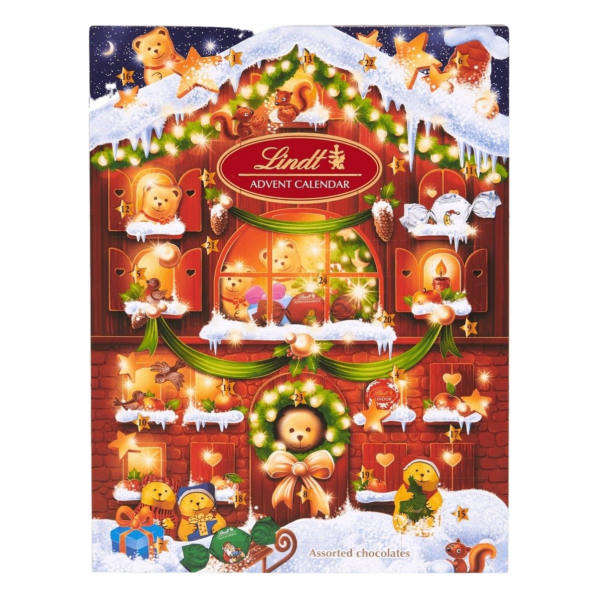 LINDT Adventní kalendář Teddy 170 g