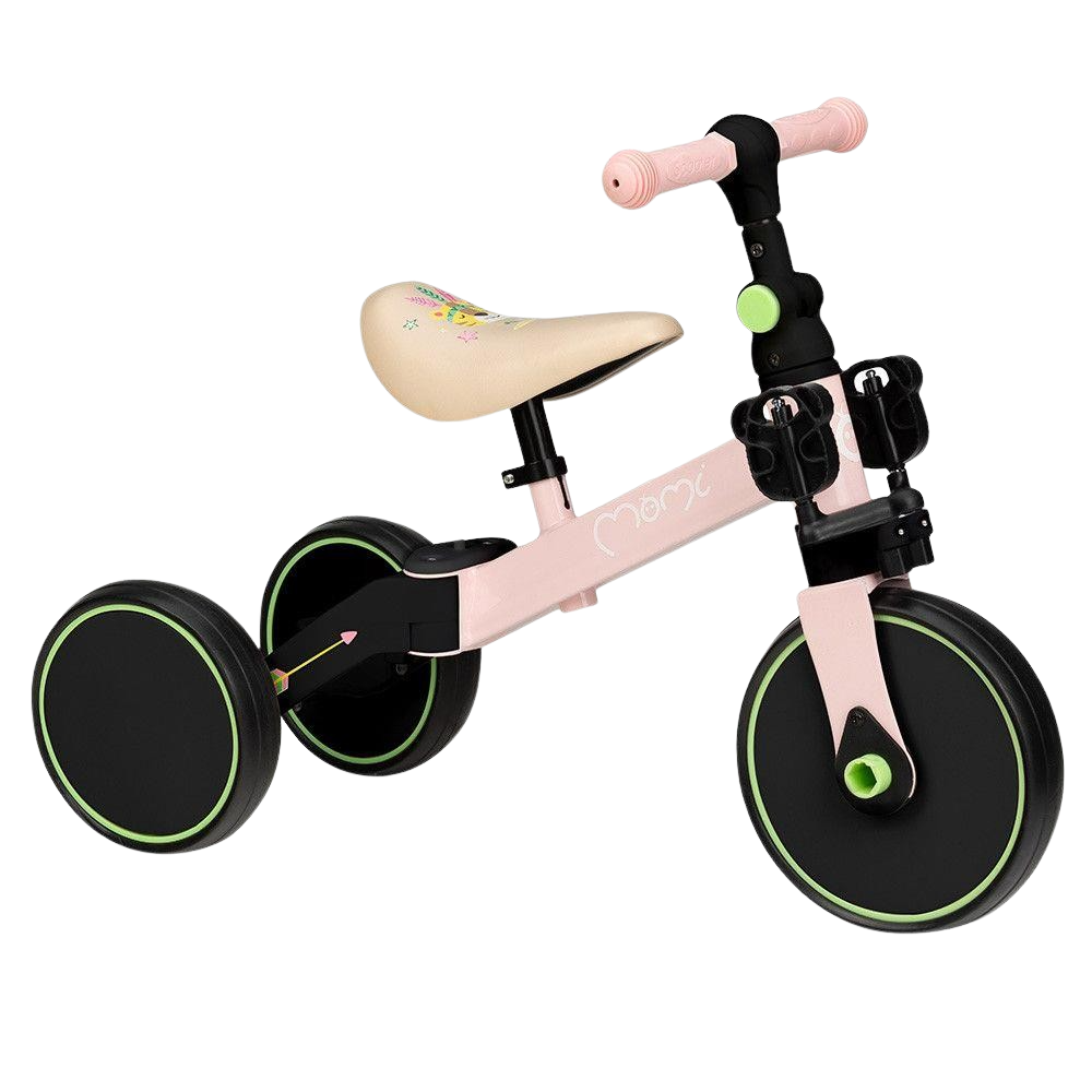 MOMI Odrážedlo LORIS 4v1 růžové