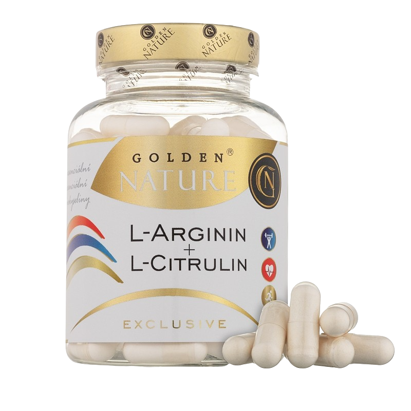 GOLDEN NATURE Exclusive Arginin + Citrulin 100 kapslí