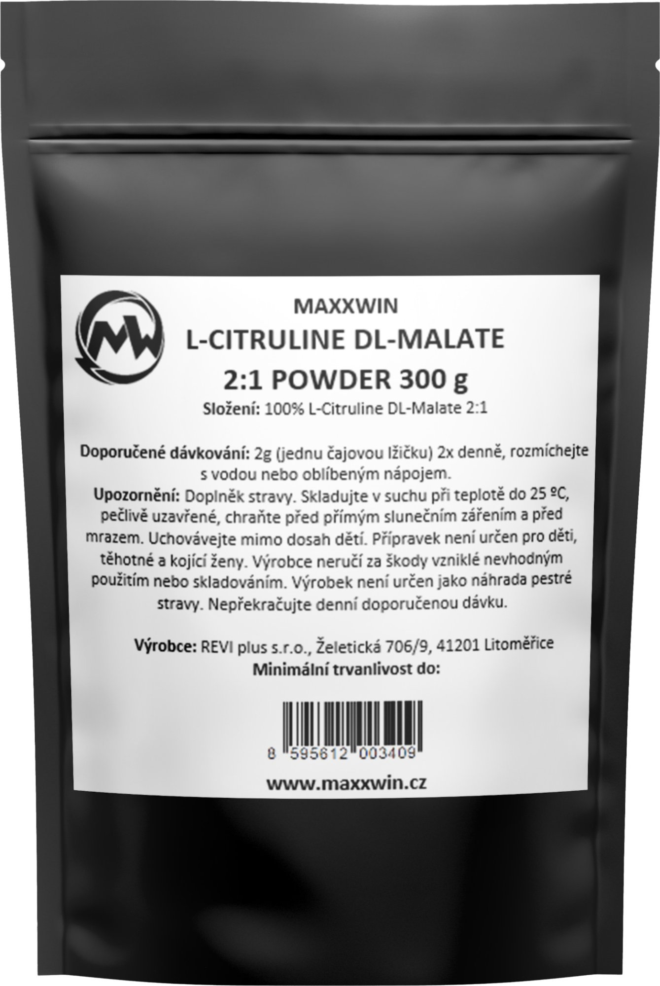Fotografie Maxxwin L-Citrulline DL-Malate 300 g