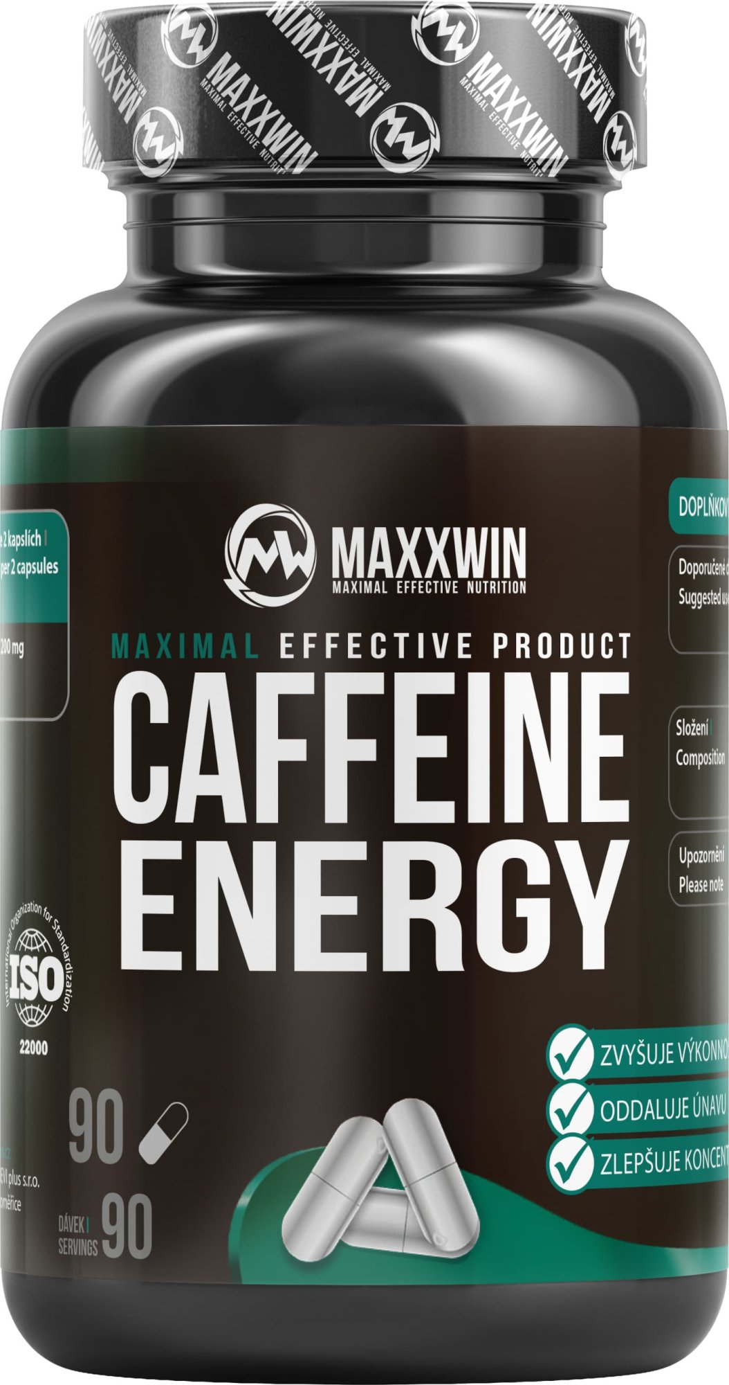 Fotografie Maxxwin Caffeine Energy 90 kapslí