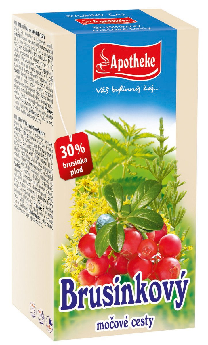 Fotografie APOTHEKE Brusinkový čaj nál. sáčky 20 x 1.5 g