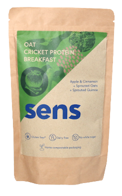 SENS Proteinová snídaně s cvrččí moukou Jablko & skořice 400 g koupíte na Pilulka.cz