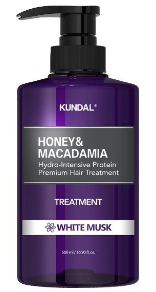 Levně Kundal Honey&Macadamia Treatment - hydrointenzivní proteinová kúra na vlasy White Musk 500 ml