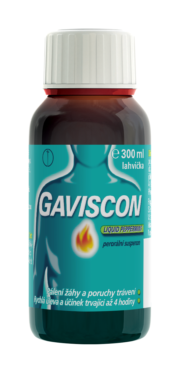 E-shop Gaviscon Liquid Peppermint perorální suspenze 300 ml