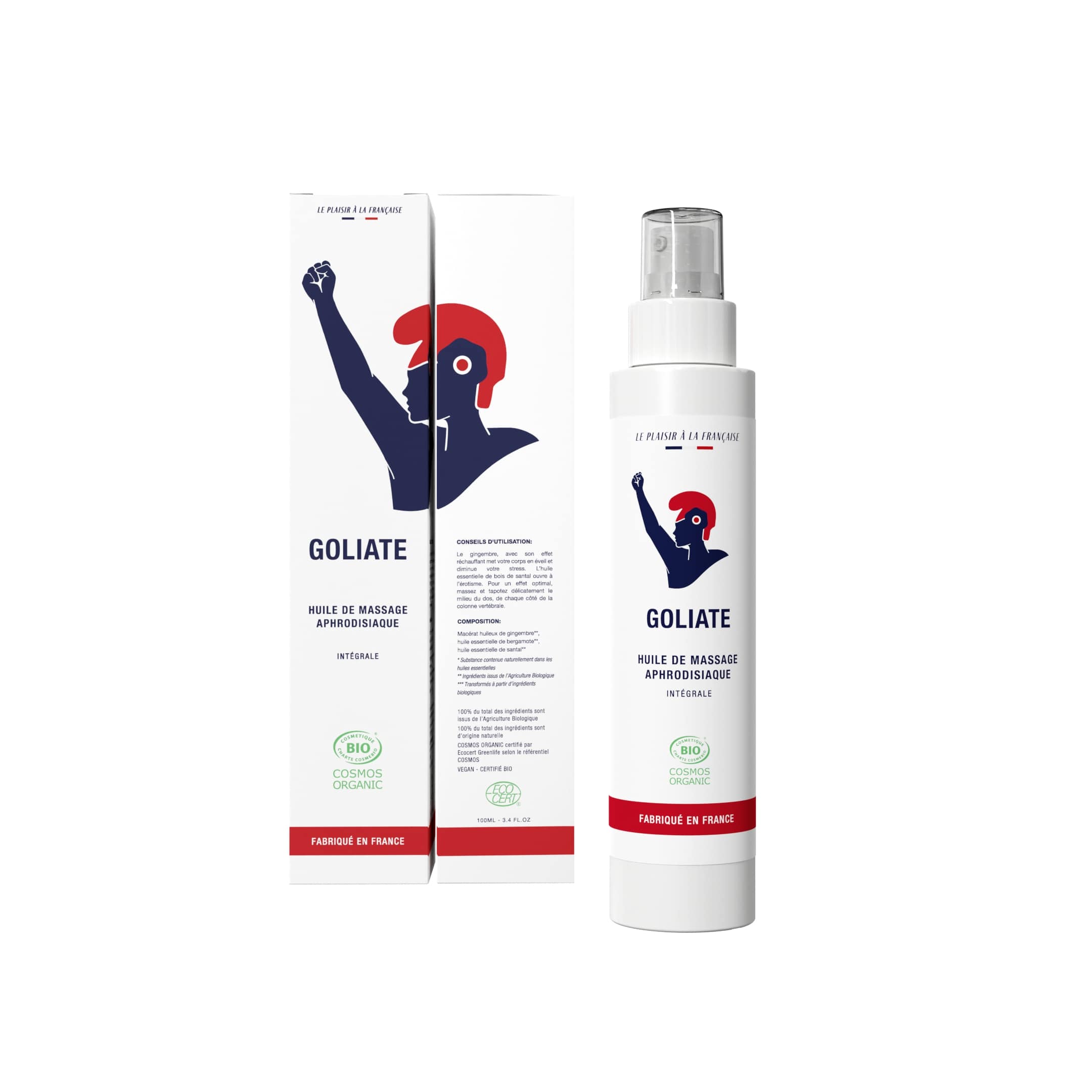 GOLIATE Afrodiziakální masážní olej bio 100 ml