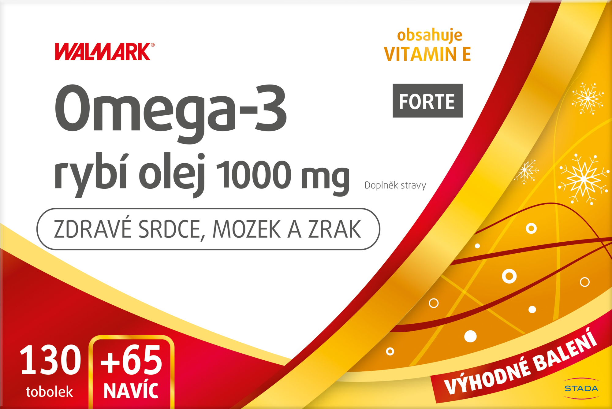 Walmark Omega 3 Forte 195 měkkých tobolek