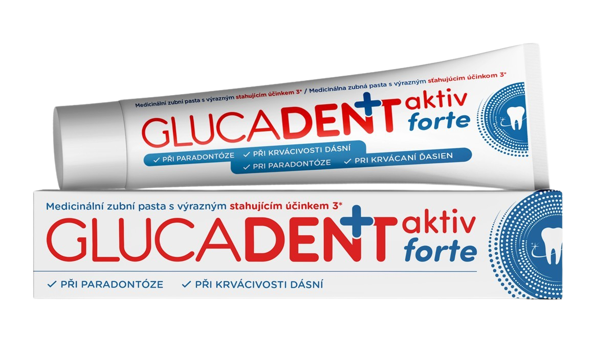 GLUCADENT aktiv forte zubná pasta 75 g kúpite na Pilulka.sk