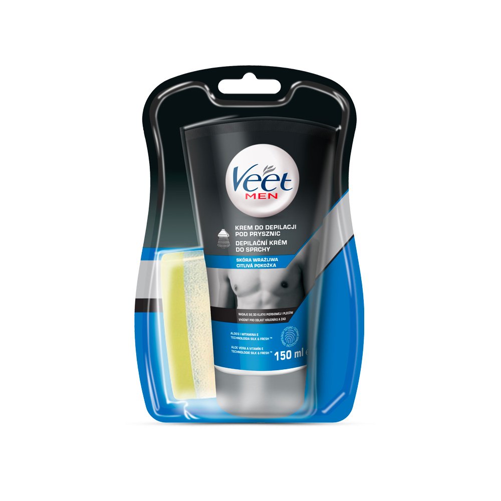 VEET Men Silk & Fresh Depilační krém do sprchy 150 ml