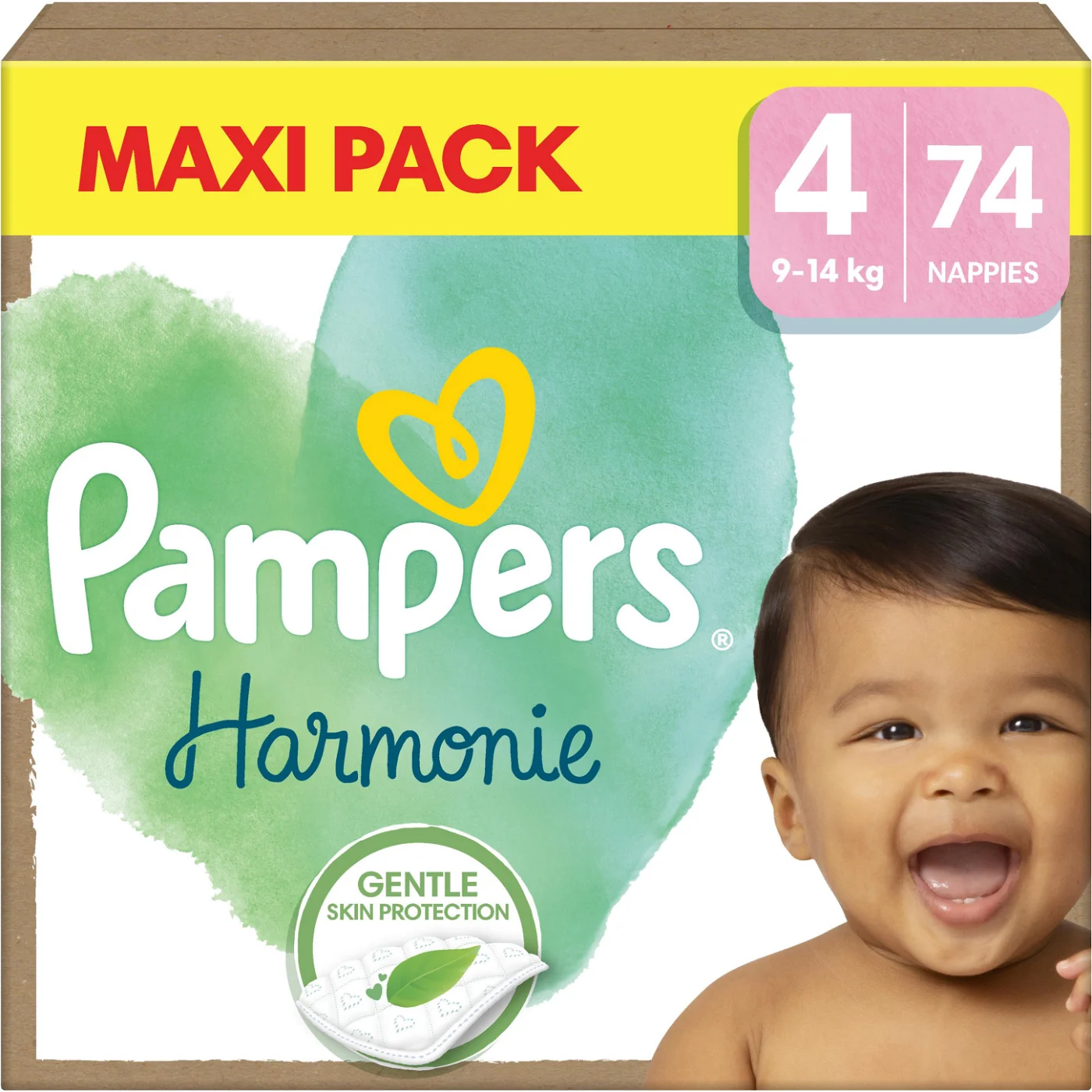 Levně Pampers Harmonie Baby vel. 4, 74 ks