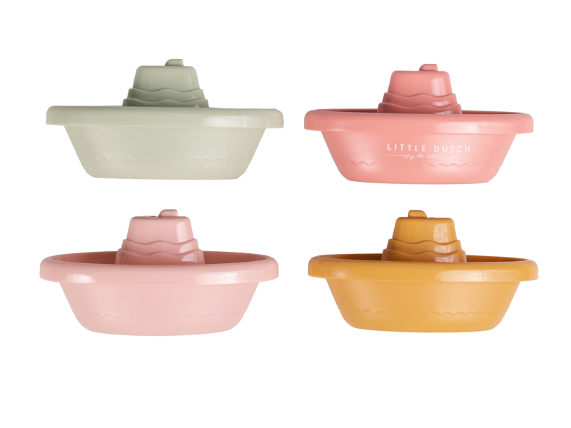 LITTLE DUTCH Lodičky do vody Pink 4 ks