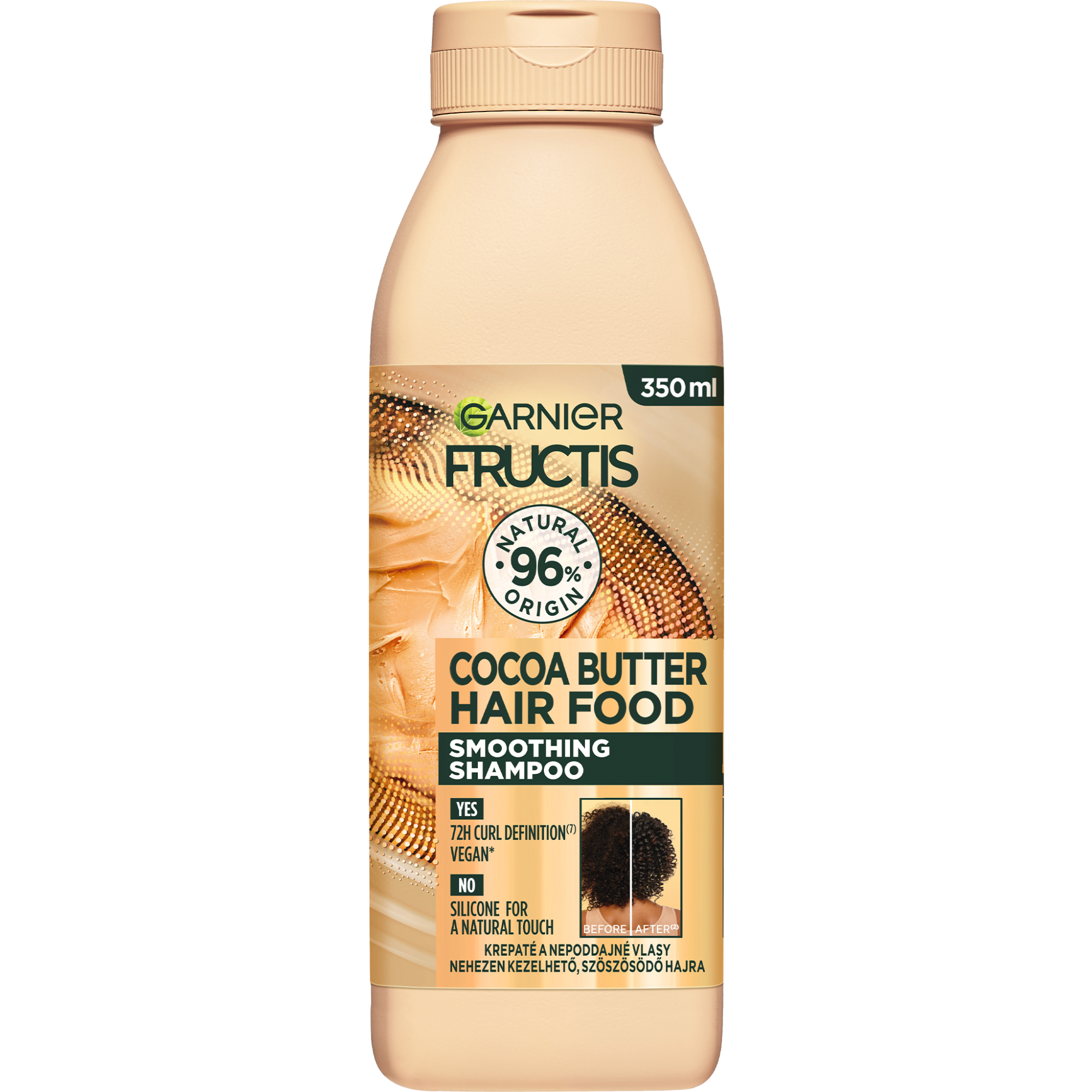 Garnier Uhlazující šampon pro nepoddajné vlasy Hair Food Cocoa Butter 350 ml