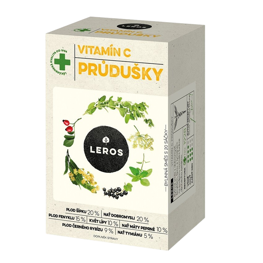 LEROS Vitamín C průdušky 20 x 1.5 g