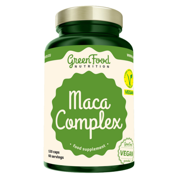 GREENFOOD NUTRITION Maca Complex 120 kapslí