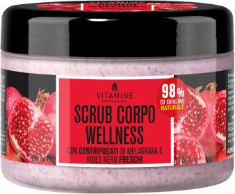 ERBORISTICA Vitamine Wellness Tělový peeling granátové jablko a černý rybíz 200 ml
