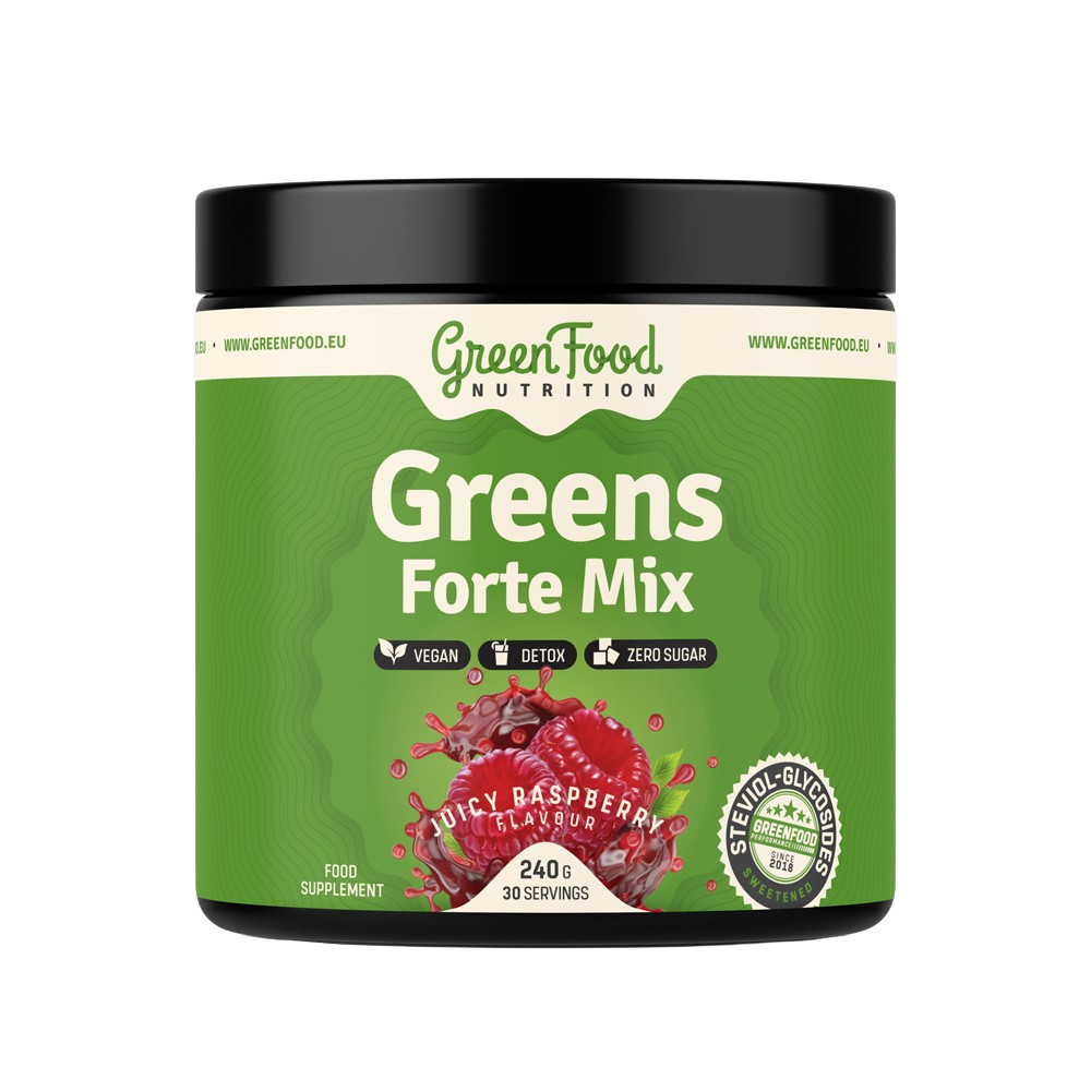 GreenFood Nutrition Greens Forte Mix juicy raspberry 240 g
