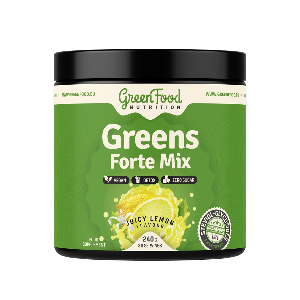 GreenFood Nutrition Greens Forte Mix juicy lemon 240 g
