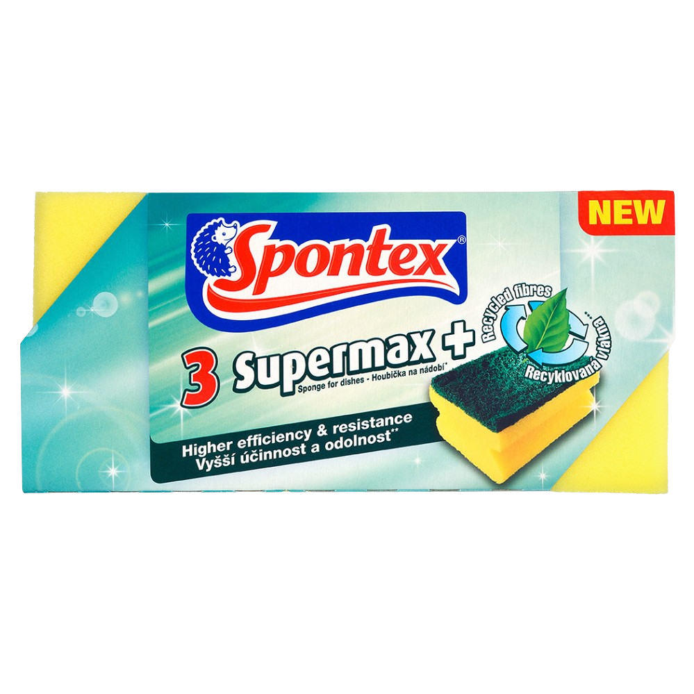 SPONTEX Supermax+ Huba tvarovaná veľká 3 ks