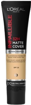 L'ORÉAL PARIS Infaillible 32H Matte Cover 200 Golden Sand, Zmatňujúci make-up 30 ml