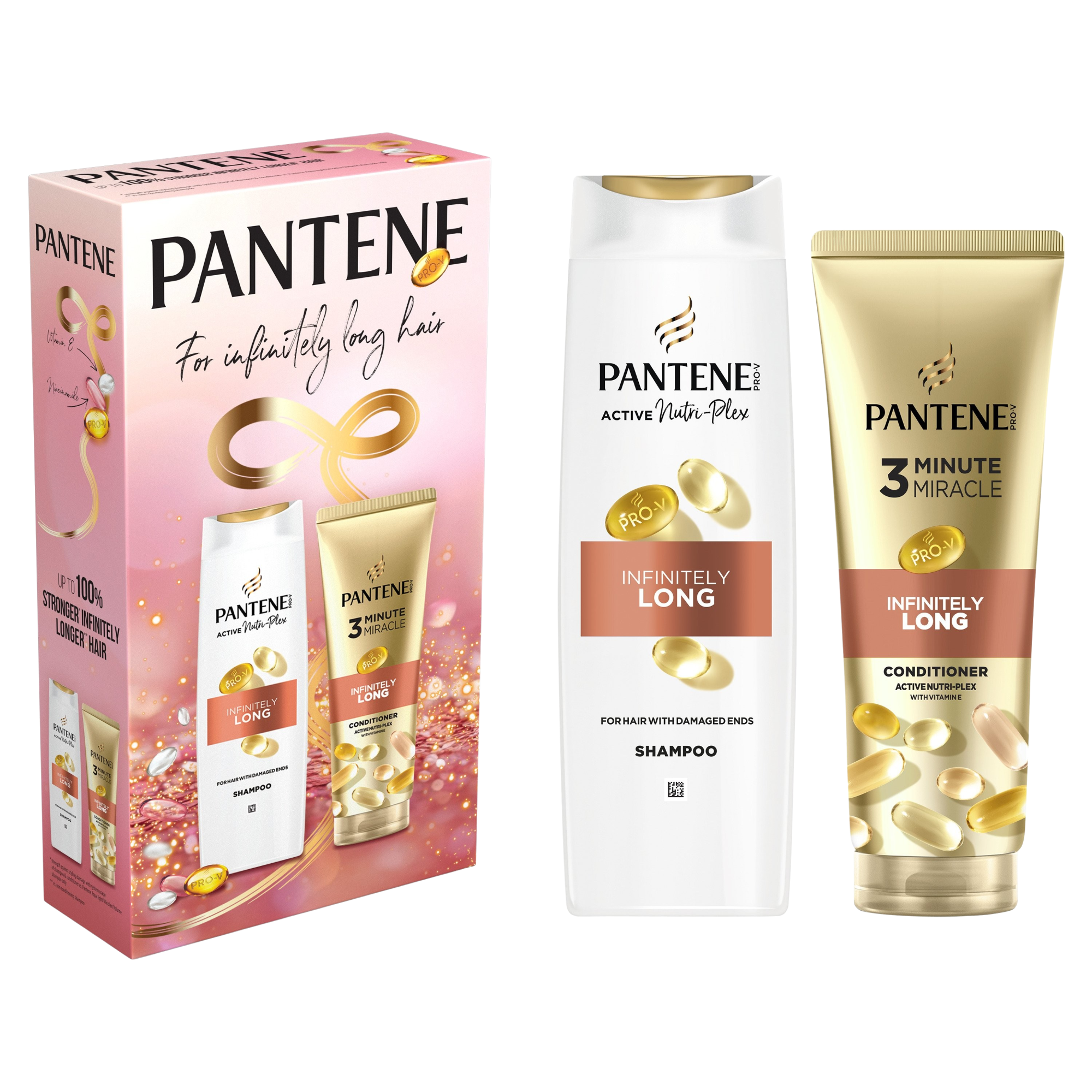 PANTENE Sada produktů Infinitely Long: šampon 400 ml a sérum 220 ml