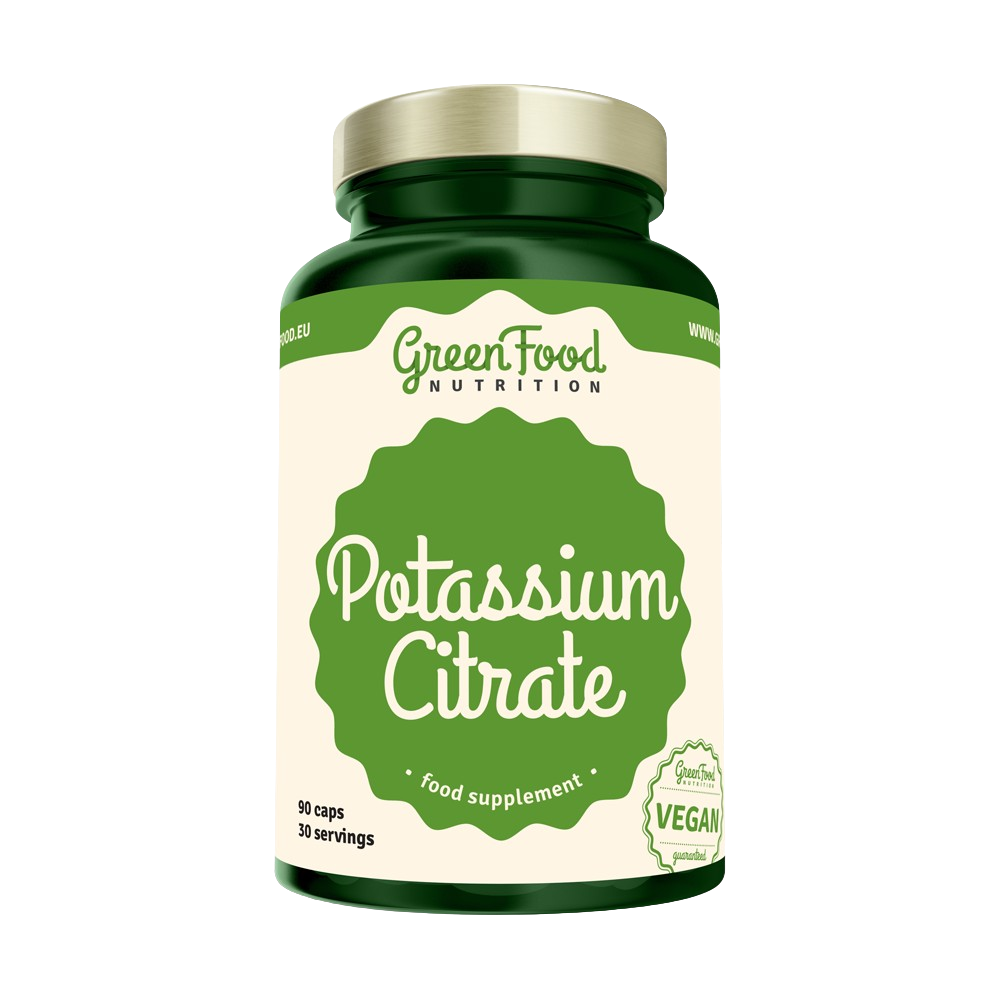 GreenFood Nutrition Potassium Citrate 90 kapslí