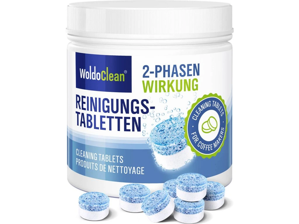 Fotografie WOLDOCLEAN Dvoufázové tablety do kávovaru 25 ks