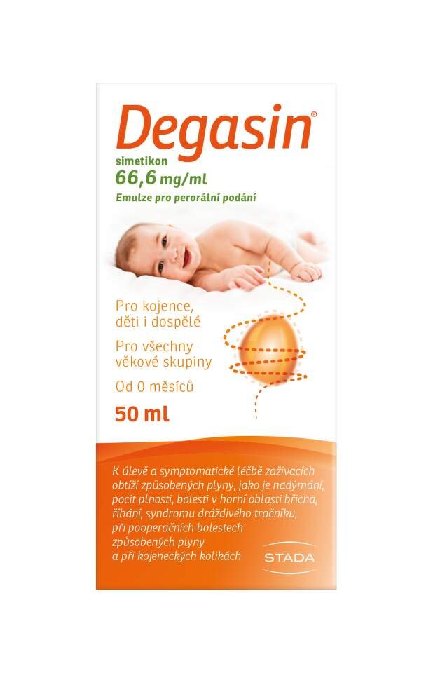 Fotografie DEGASIN simetikon 66.6mg/ml emulze nadýmání 50 ml
