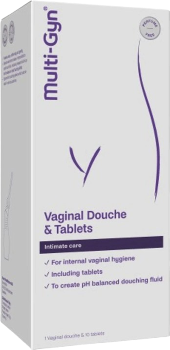 MULTI-GYN Multi-Gyn Vaginal Douche Combipack, pomôcka na výplach pošvy 10 tabliet