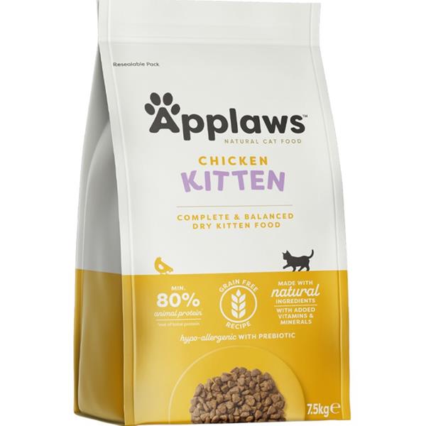 APPLAWS Kompletní krmivo pro kočky Dry Kitten Chicken 7.5 kg