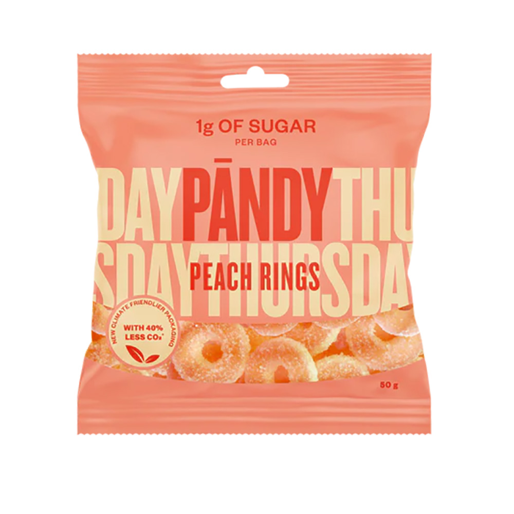 PÄNDY Candy peach rings 50 g