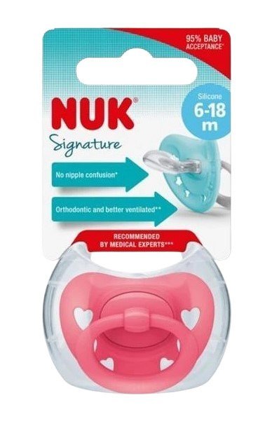 Nuk Cumlík Signature ružový 18-36m
