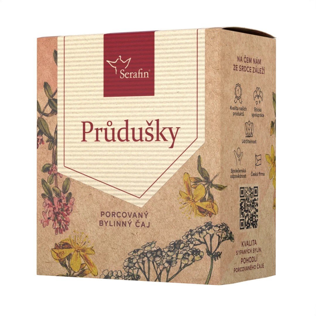 SERAFIN Průdušky bylinný čaj porcovaný sáčky 15 x 2.5 g