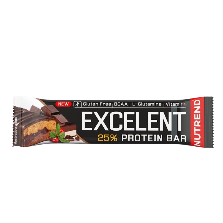 Nutrend Excelent Bar Double Čokoláda/nugát s brusinkami 85 g
