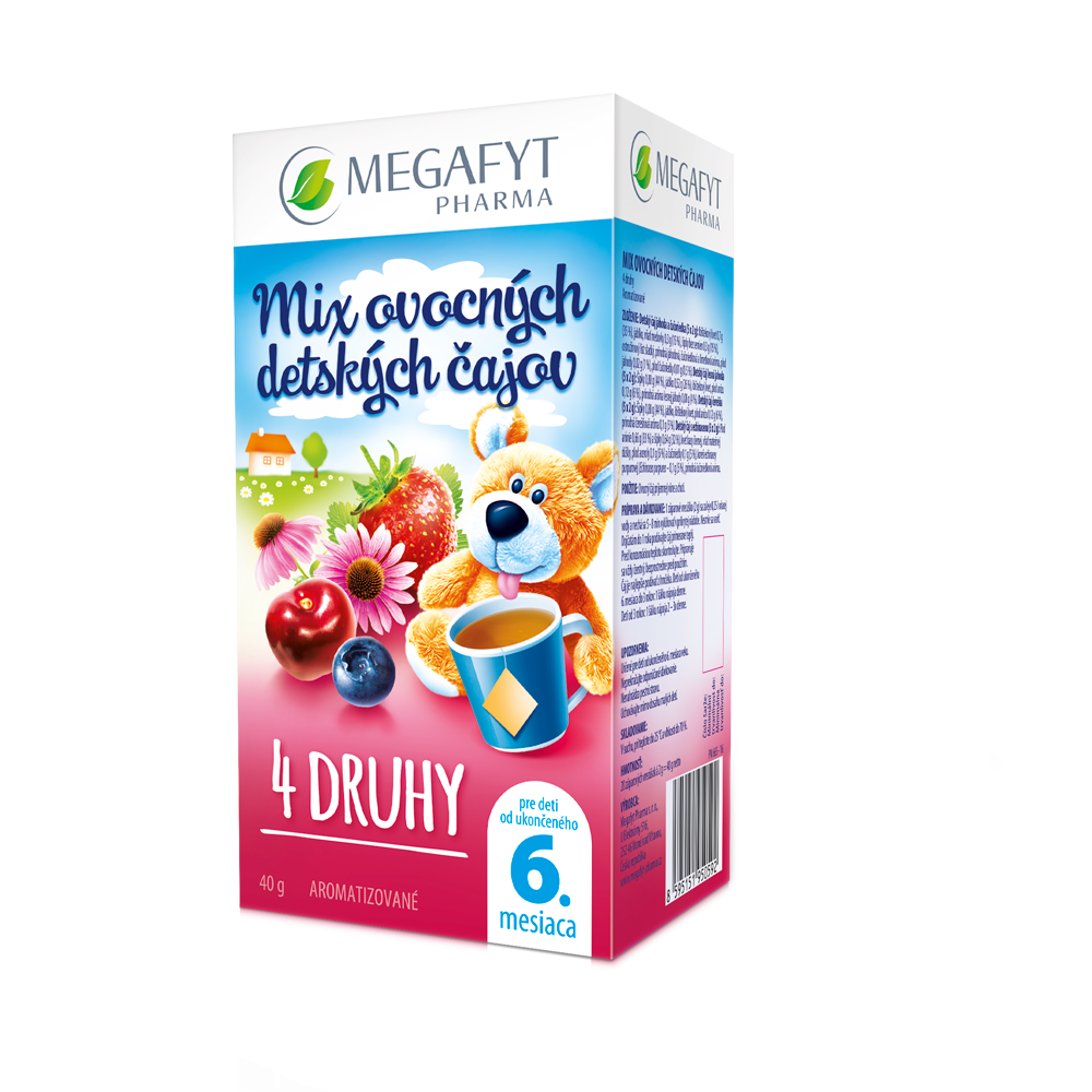 MEGAFYT MIX ovocných dětských čajů 20 x 2 g