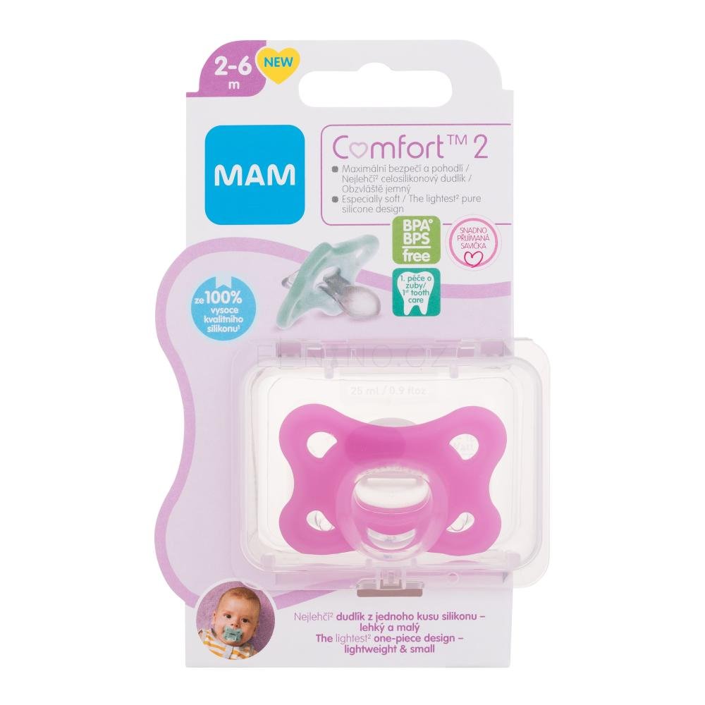 MAM Dudlík Comfort 2 2m+, holka