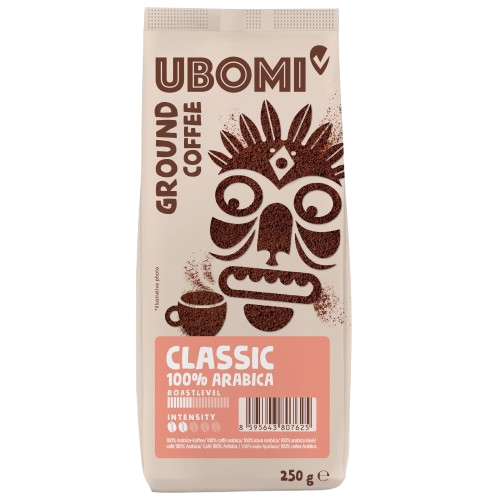 UBOMI Classic 100% Arabica RFA mletá káva 250 g